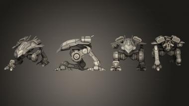 Military figurines predator 04 3d model