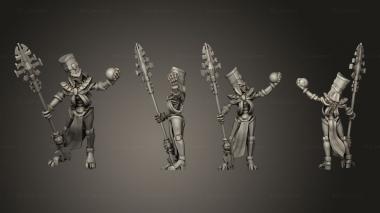 Military figurines priest 01 3d model