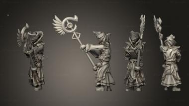 Military figurines priest 02 3d model