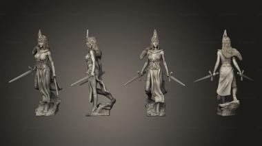Military figurines Priestess of Anubis Warrior 3d model