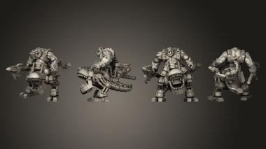 Military figurines Primal Broozer Meka Dogosaur Riders 01 3d model