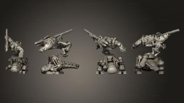 Military figurines Primal Broozer Meka Dogosaur Riders 02 3d model