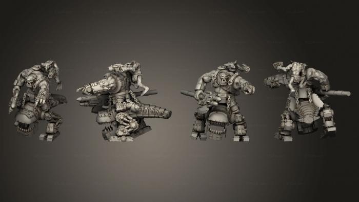 Military figurines (Primal Broozer Meka Dogosaur Riders 03, STKW_11103) 3D models for cnc