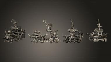 Military figurines Primal Odd Sled A 3d model