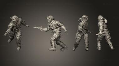 Military figurines prodigal son snow 3d model