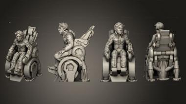 Military figurines Professor Rex Based 3d model