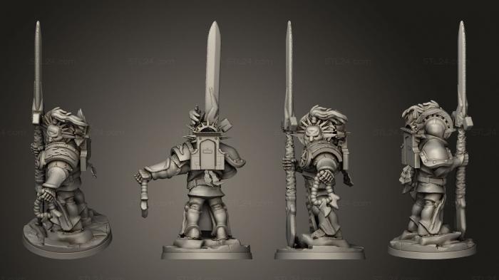 Military figurines (Protectors 01, STKW_11113) 3D models for cnc