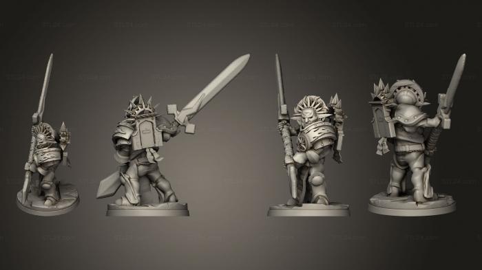 Military figurines (Protectors 02, STKW_11114) 3D models for cnc