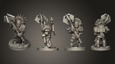 Military figurines Protectors 03 3d model