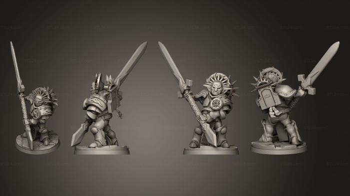 Military figurines (Protectors 04, STKW_11116) 3D models for cnc