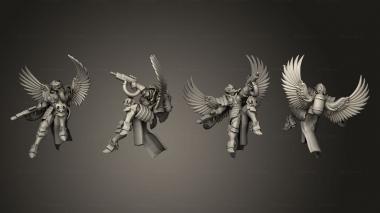 Military figurines Proxy Angel sister doublegun 3d model