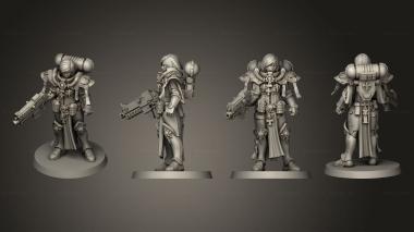 Military figurines Proxy lady of war 3d model