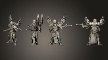 Military figurines Proxy Melta 3d model