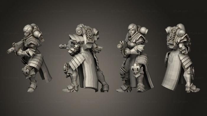 Military figurines (Proxy Sister 2, STKW_11129) 3D models for cnc