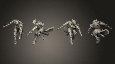 Military figurines Proxy Space Nun Seraphim Remix 3d model