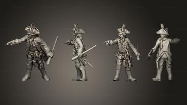 Military figurines prussian artilery 3d model