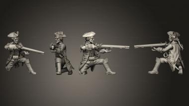 Military figurines Prussian light infantry 2 3d model