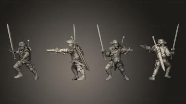 Military figurines Purifer Body 3d model