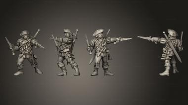 Military figurines Purifer Veteran 3d model