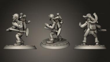 Military figurines Gnome Artificer 3d model