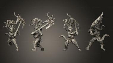 Military figurines Pyrite Berserker 03 3d model