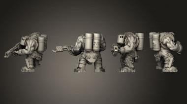 Military figurines Pyro Broozer C 2 3d model