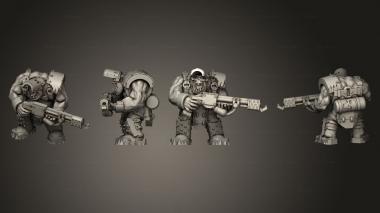 Military figurines Pyro Broozer C 3d model