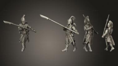 Military figurines Queen Spear Women 01 3d model