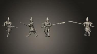 Military figurines Queen Spear Women 02 3d model
