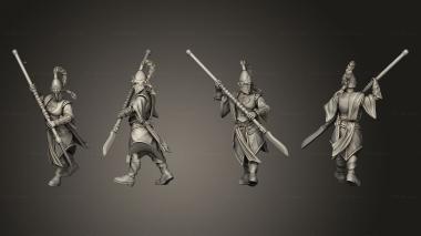 Military figurines Queen Spear Women 04 3d model