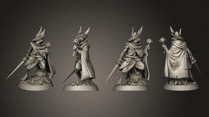 Military figurines (Rabbit Fencer, STKW_11196) 3D models for cnc