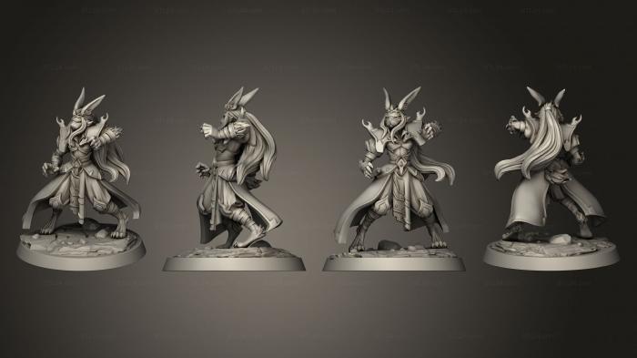Military figurines (Rabbit Geomancer, STKW_11198) 3D models for cnc