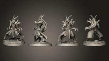 Military figurines Rabbit Geomancer 3d model
