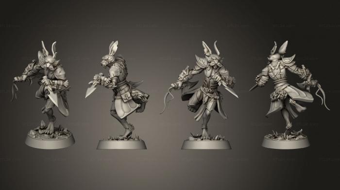 Military figurines (Rabbit Rouge, STKW_11200) 3D models for cnc