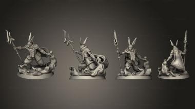 Military figurines Rabbit Water Elementalist 3d model