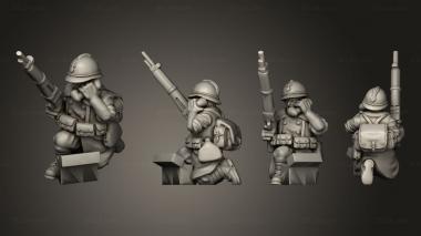 Military figurines RADIO OPERATOR 02 3d model