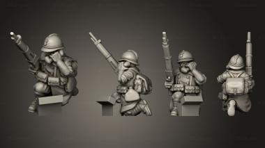 Military figurines RADIO OPERATOR 04 3d model