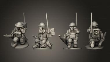 Military figurines RADIO OPERATOR 06 3d model