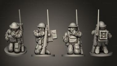 Military figurines RADIO OPERATOR 07 3d model