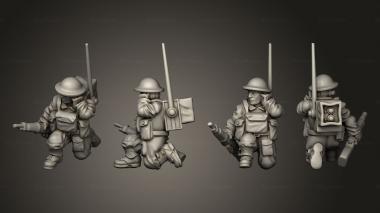 Military figurines RADIO OPERATOR 08 3d model