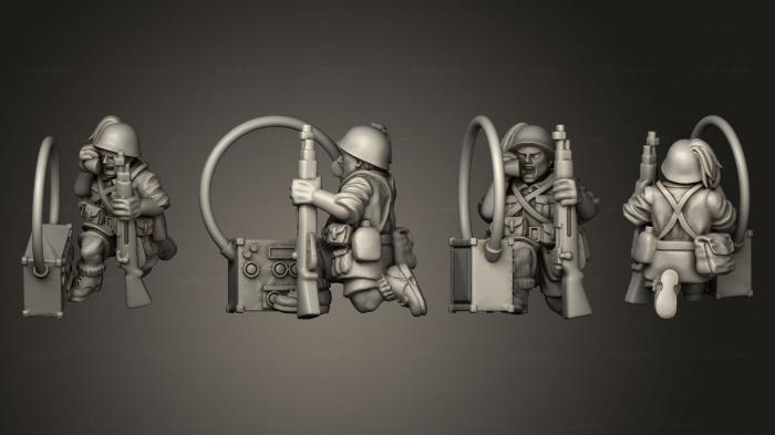 Military figurines (RADIO OPERATOR 10, STKW_11211) 3D models for cnc