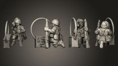 Military figurines RADIO OPERATOR 10 3d model