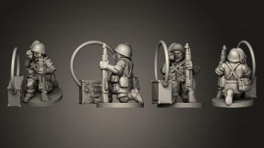 Military figurines RADIO OPERATOR 11 3d model