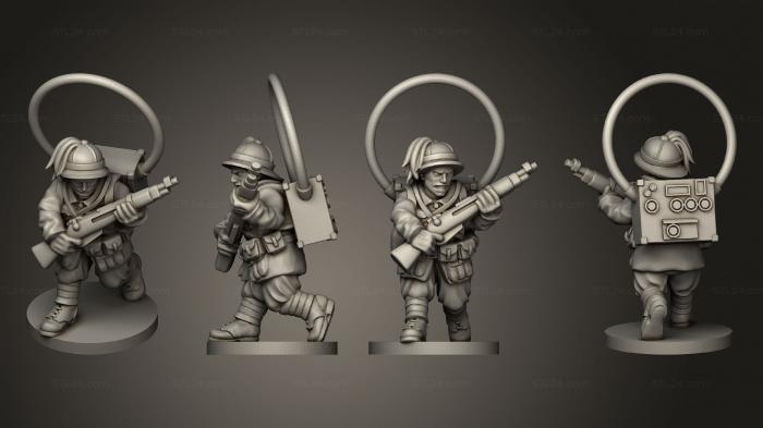 Military figurines (RADIO OPERATOR 13, STKW_11214) 3D models for cnc