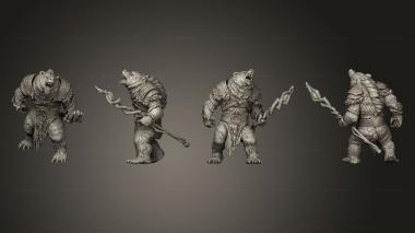 Military figurines rafinus ursa werebear 3d model