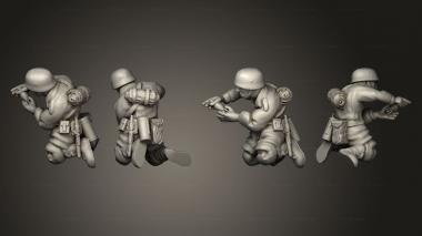 Military figurines Raketen werfer 03 3d model