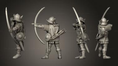 Military figurines Ranged Infantry 01 3d model