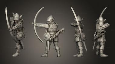 Military figurines Ranged Infantry 02 3d model