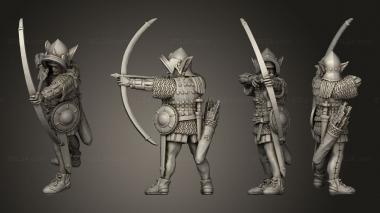 Military figurines Ranged Infantry 03 3d model