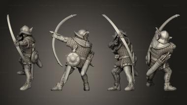 Military figurines Ranged Infantry 04 3d model